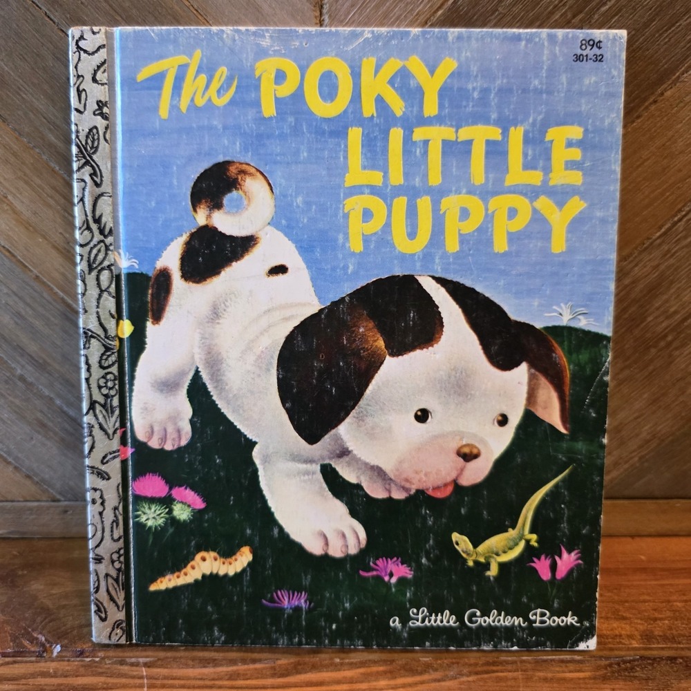 LITTLE GOLDEN BOOK THE POKY LITTLE PUPPY 301-32 1982 48TH EDITION